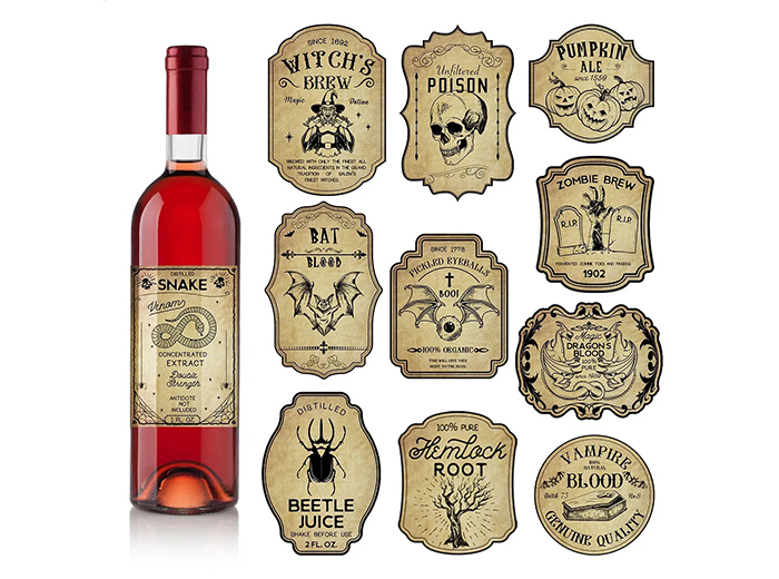 Wine bottle labels