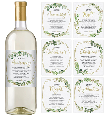 Wine bottle labels